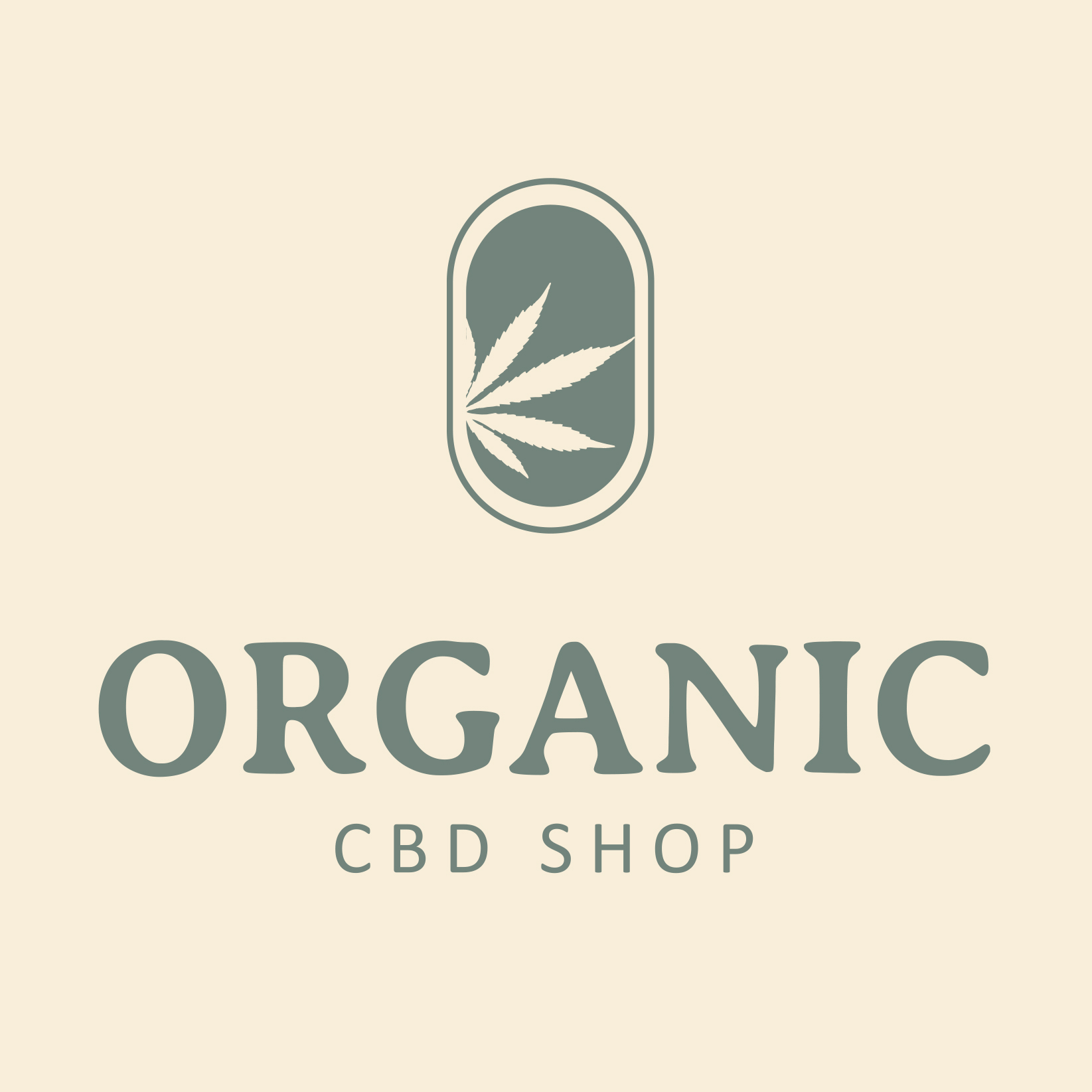 Logo organic cbd shop