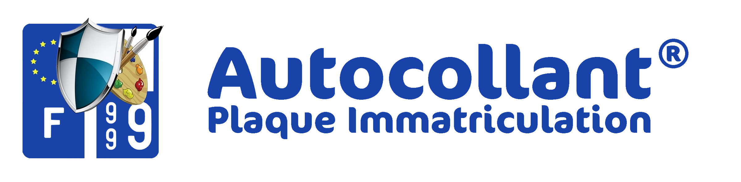 Logo Autocollant Plaque Immatriculation®