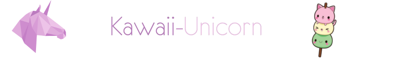 Logo Kawaii unicorn